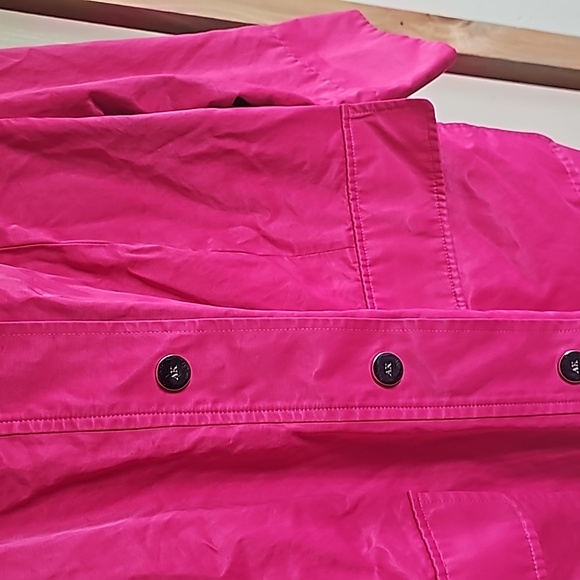Anne Klein Jacket 1X hot pink snap up 3/4 sleeve length - Picture 2 of 6